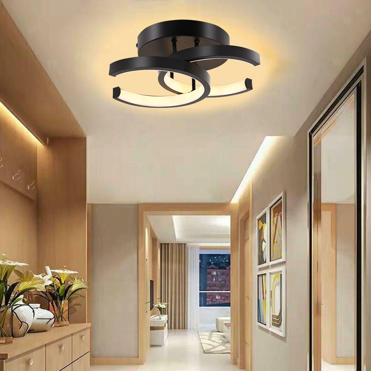 oyajia Deckenleuchte Modern LED Deckenleuchte,12W 1200lm günstig online kaufen
