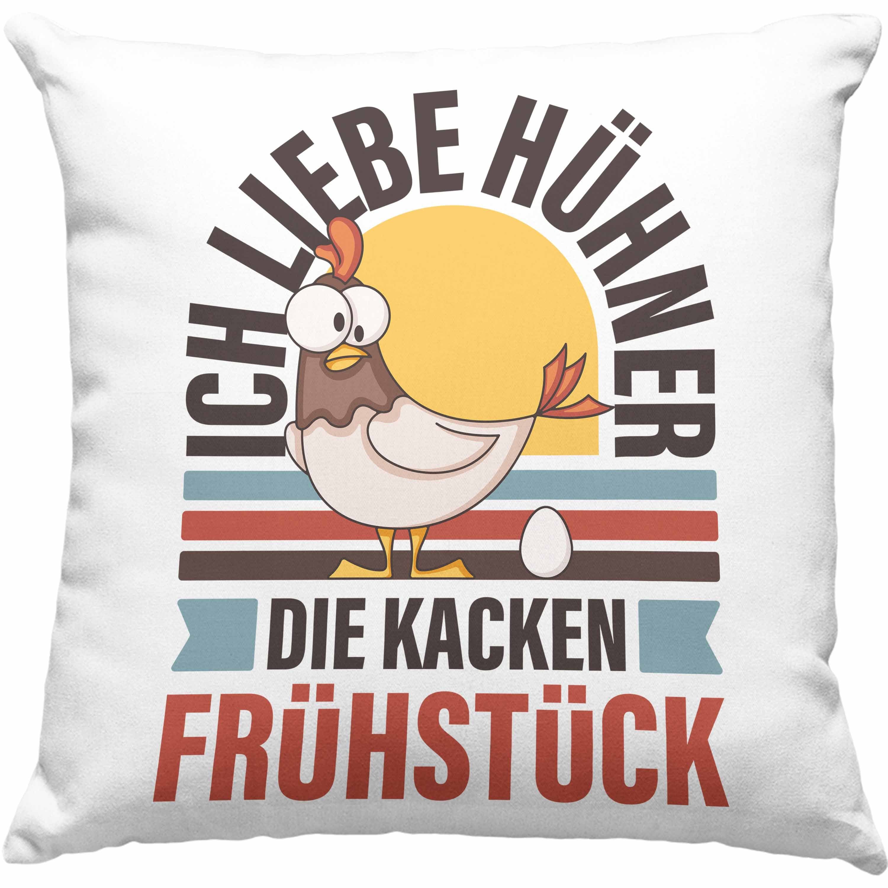 Trendation Dekokissen Trendation Ich Liebe Hühner Die Kaken Frühstück