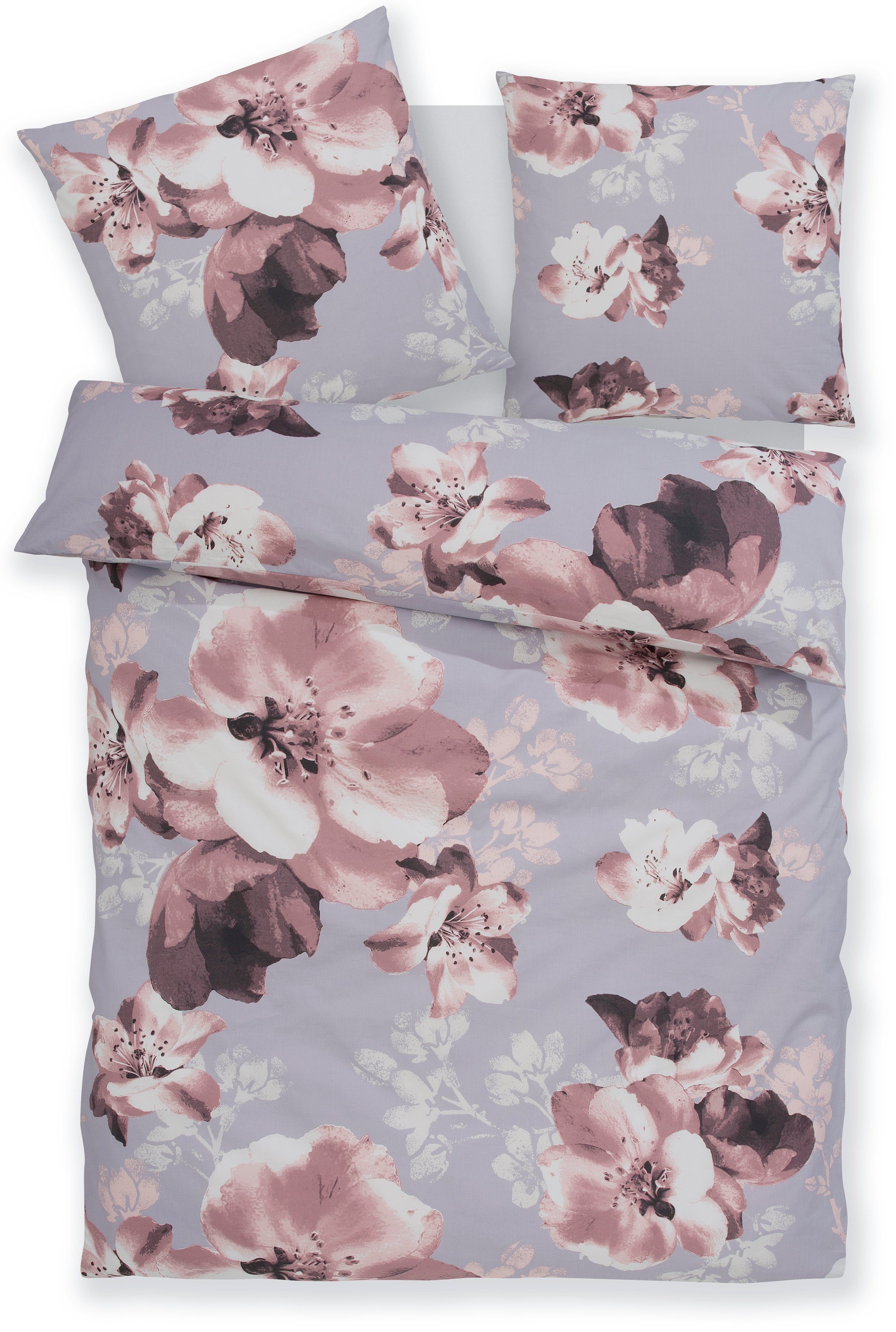 OTTO home Bettwäsche MELINA, Renforcé, 2 teilig, florale Bettwäsche mit Reißverschluss, ab Gr. 135x200 cm – Bild 2 von 5