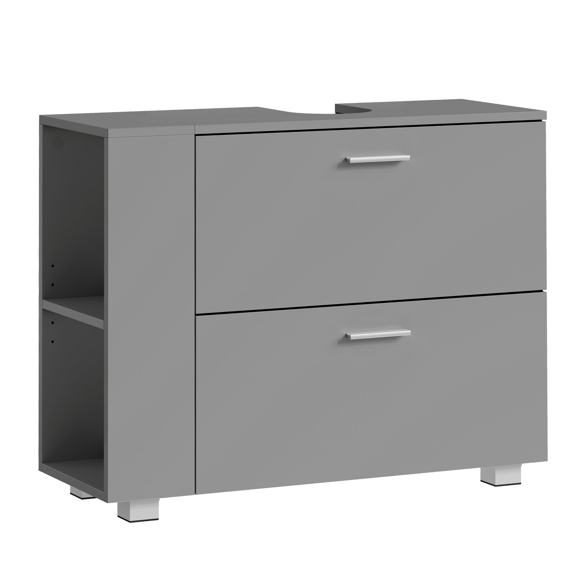 VASAGLE Waschbeckenunterschrank Badschrank offene Fächer an einer Seite, re günstig online kaufen