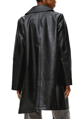 QS Funktionsmantel Mantel aus Lederimitat