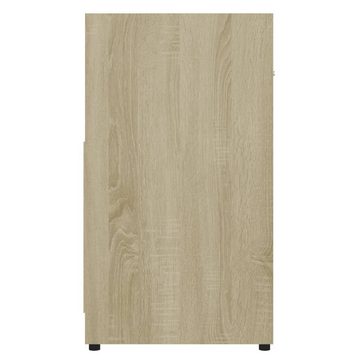 vidaXL Badezimmer-Set Badezimmerschrank Sonoma-Eiche 60x33x61 cm Holzwerkstoff, (1-St)