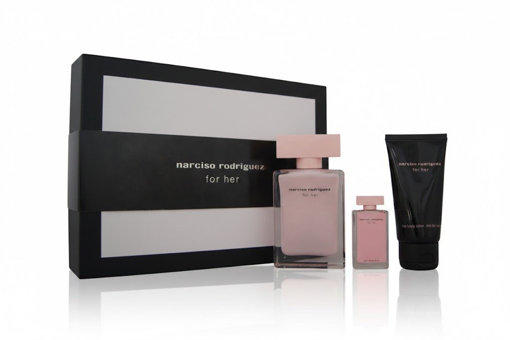 narciso rodriguez Duft-Set narciso rodriguez For Her Eau de Parfum 50ml + 7,5ml & BL 50ml, 1-tlg.