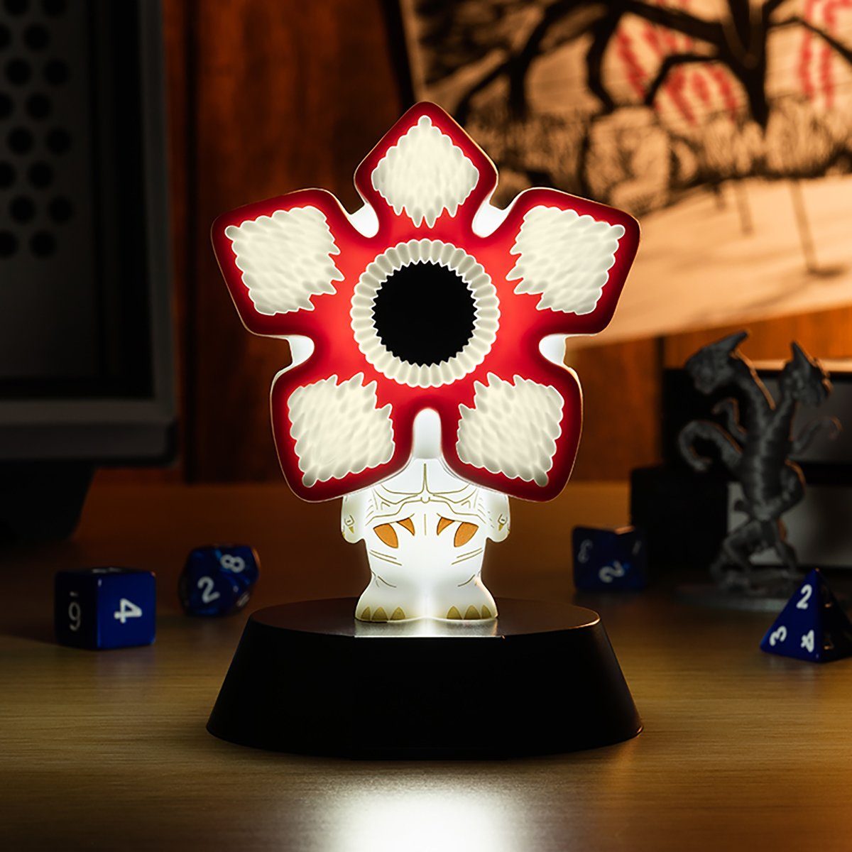 Paladone Stranger Things 3D Leuchte – Demogorgon Icon Light, Mehrfarbig, Mit LEDs – Offizielle Fanartikel