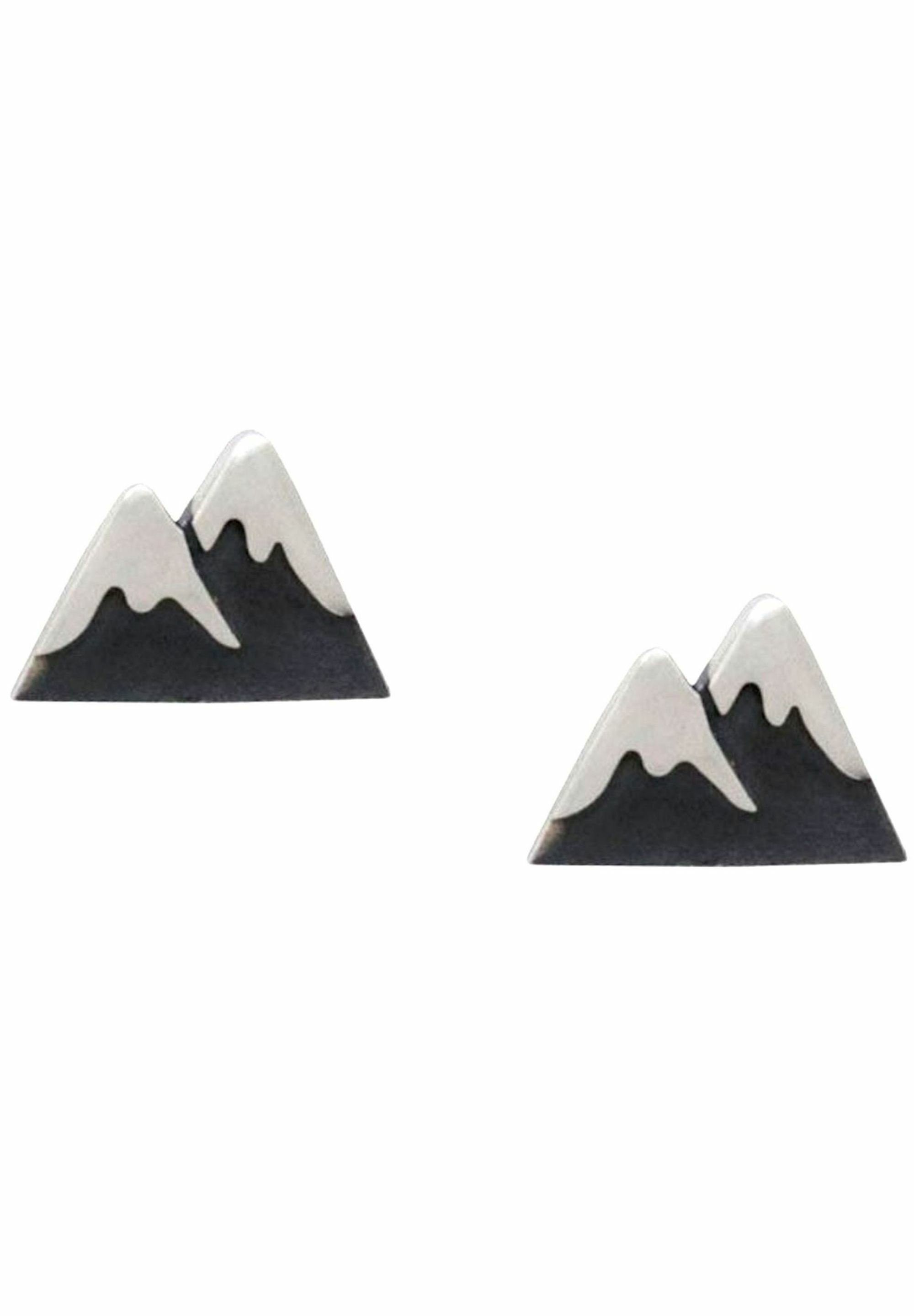 coloured Alpin Berg Gemshine Ohrhänger silver Paar