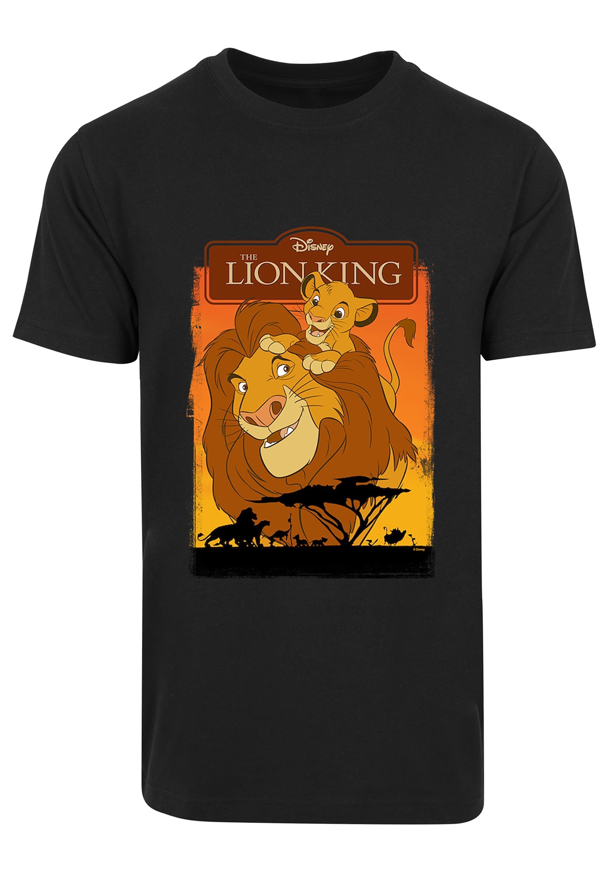 Disney und Mufasa F4NT4STIC Löwen König der Simba schwarz Print T-Shirt