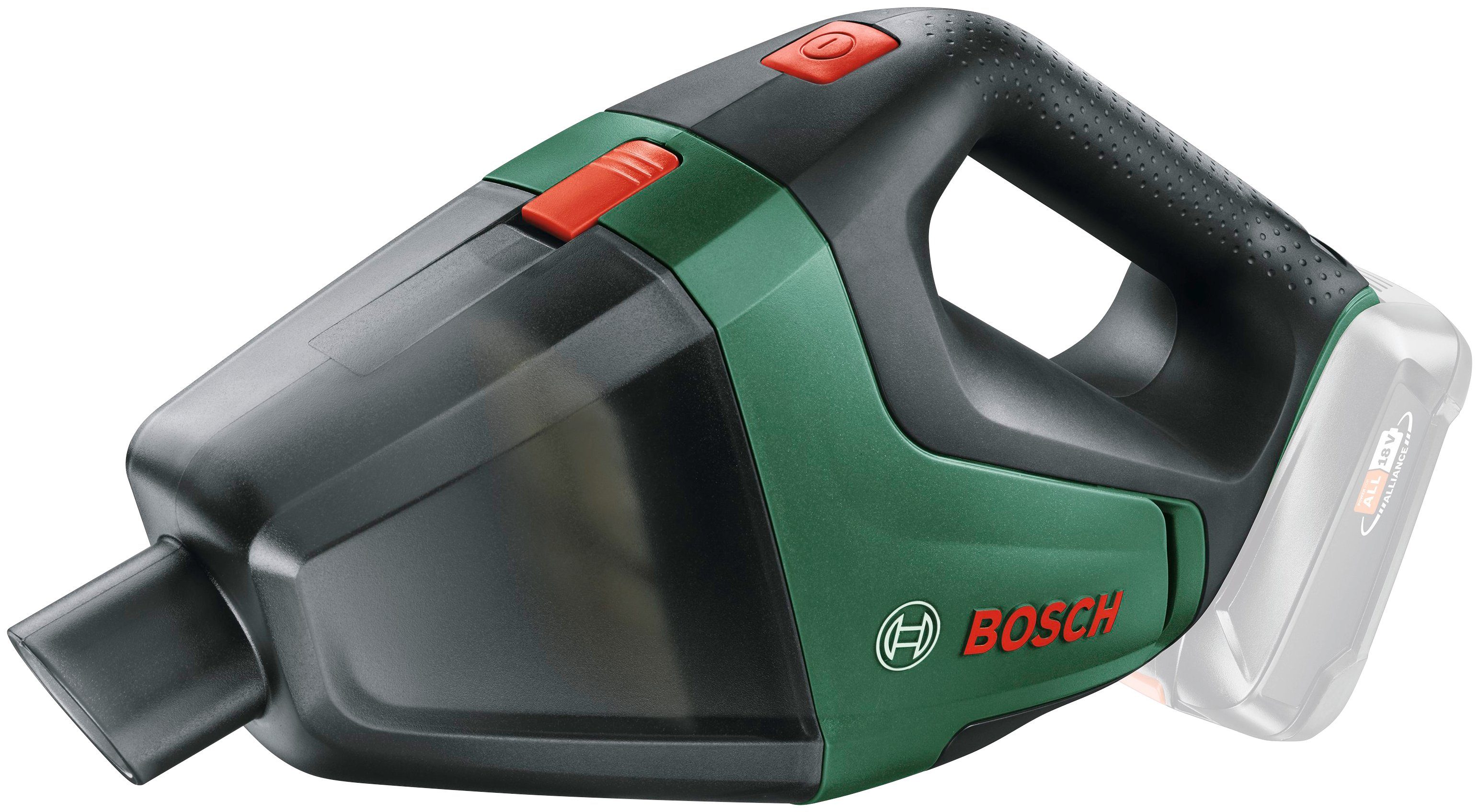 Bosch Home beutellos, & Akku 18, Garden und ohne Akku-Handstaubsauger Ladegerät UniversalVac