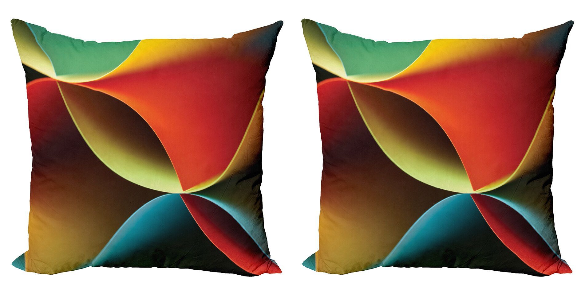 Kissenbezüge Modern Accent Doppelseitiger Digitaldruck, Abakuhaus (2 Stück), Abstrakt Grafik Farbige