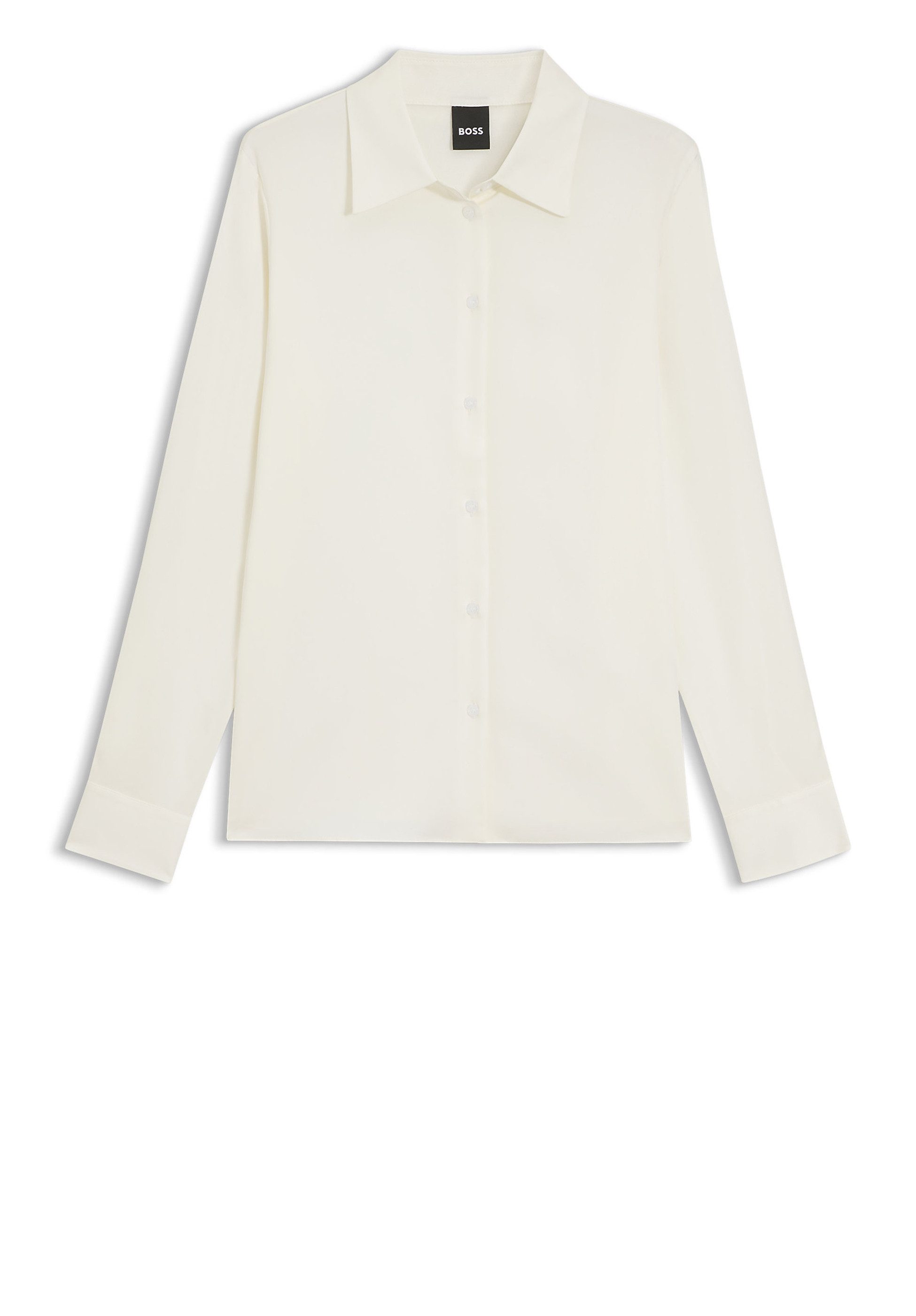 BOSS Blusentop Bonya aus elastischem Seiden-Satin (1-tlg)