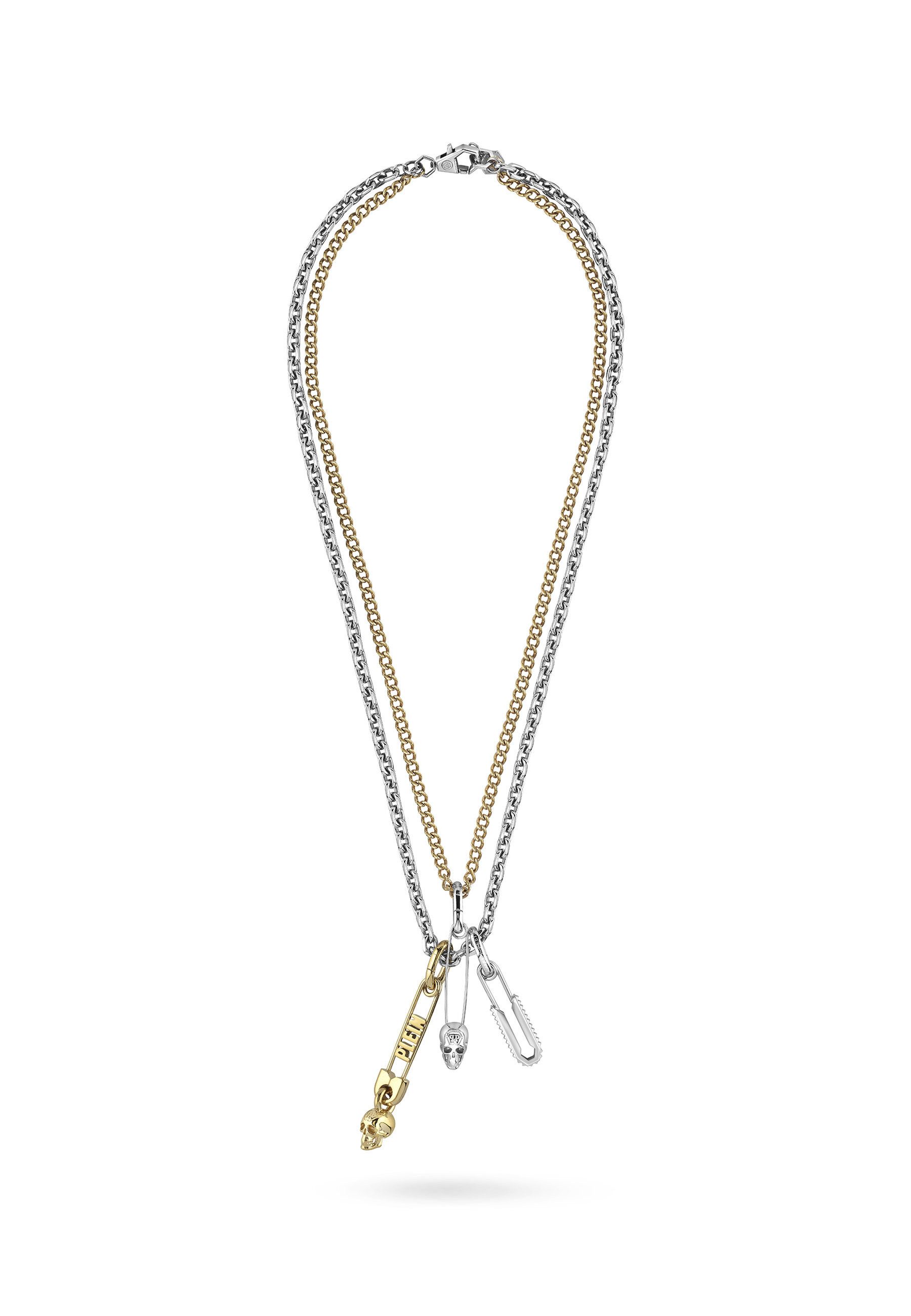 PHILIPP PLEIN Charm-Kette PLEIN SAFETY PIN (Single item, 1-tlg., Not a set – not applicable to this product)