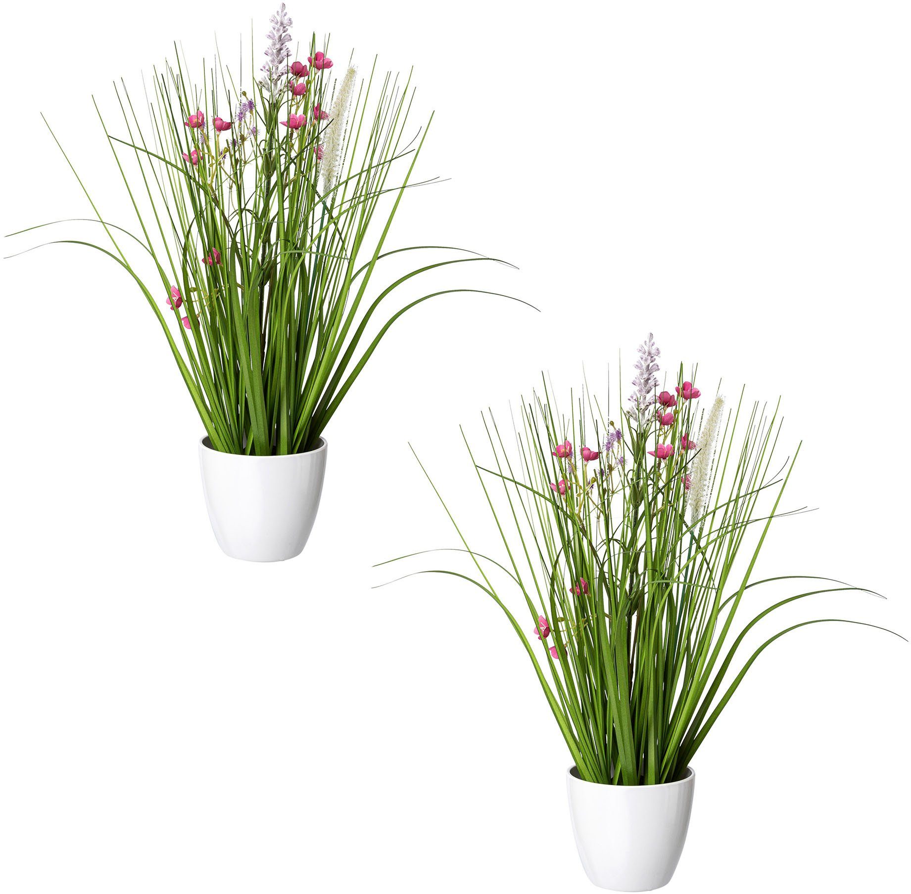 Kunstgras Blüten-Gras-Mix, Creativ green, Höhe 41 günstig online kaufen