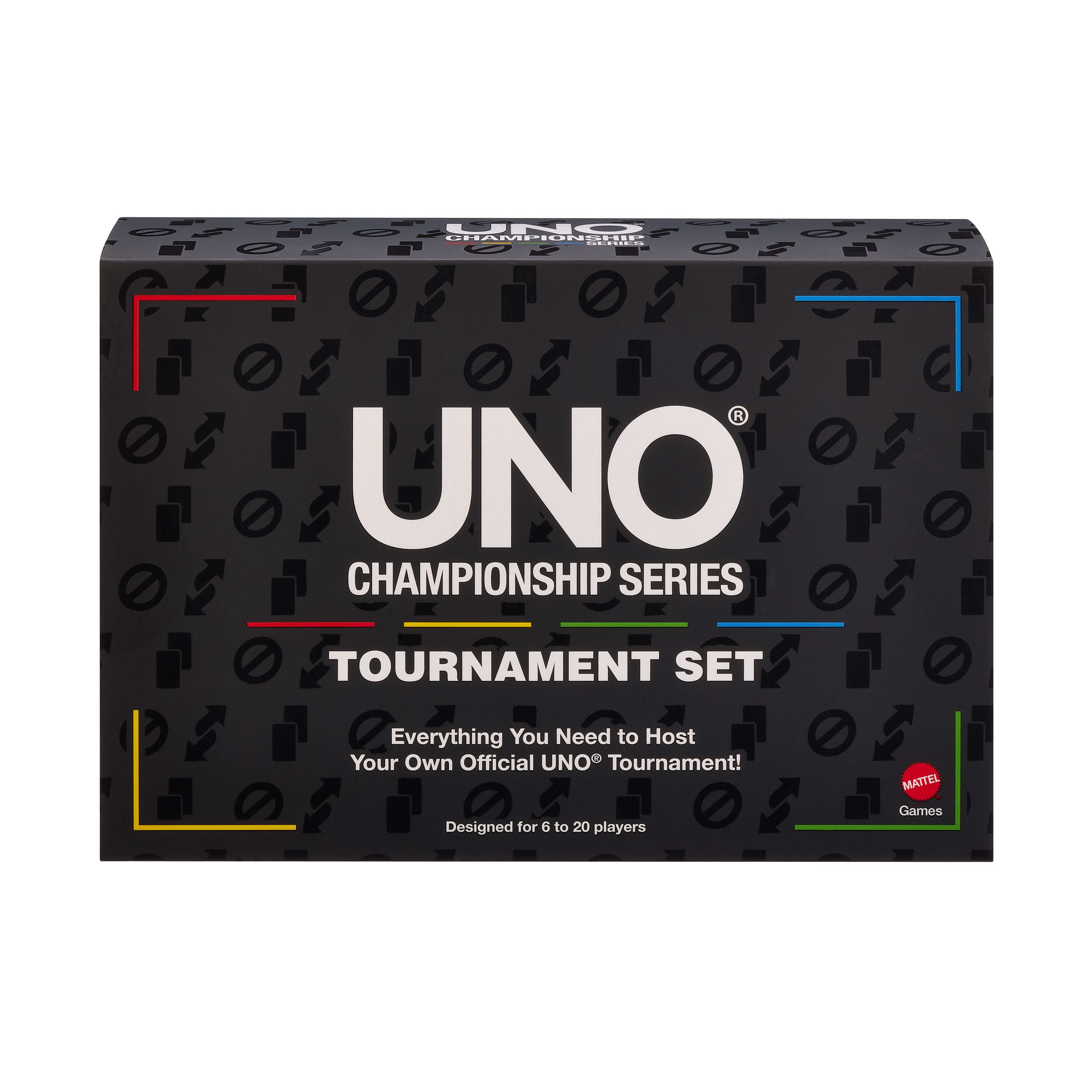 Mattel games Spiel UNO Championship Turnier-Set, Kartenspiel, mit 2 Kartendecks