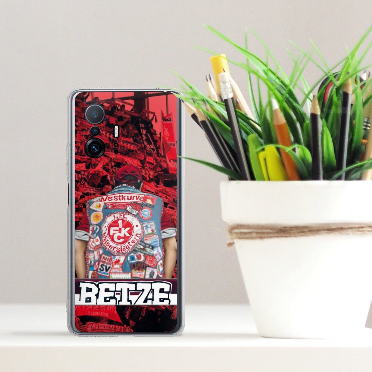 DeinDesign Handyhülle 1. FC Kaiserslautern 1. FCK Offizielles Lizenzprodukt 1.FCK Betze, Xiaomi 11T 5G Silikon Hülle Bumper Case Handy Schutzhülle