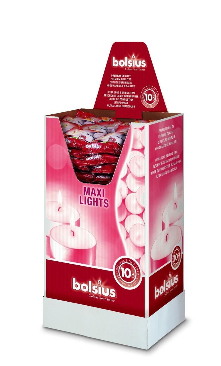 Bolsius Teelicht Bolsius Maxiteelichter weiß, Höhe 2,5 cm, Ø 5,7 günstig online kaufen