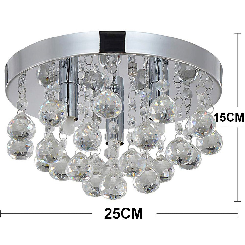 Sunicol LED Deckenleuchte LED Kristall Deckenleuchte günstig online kaufen
