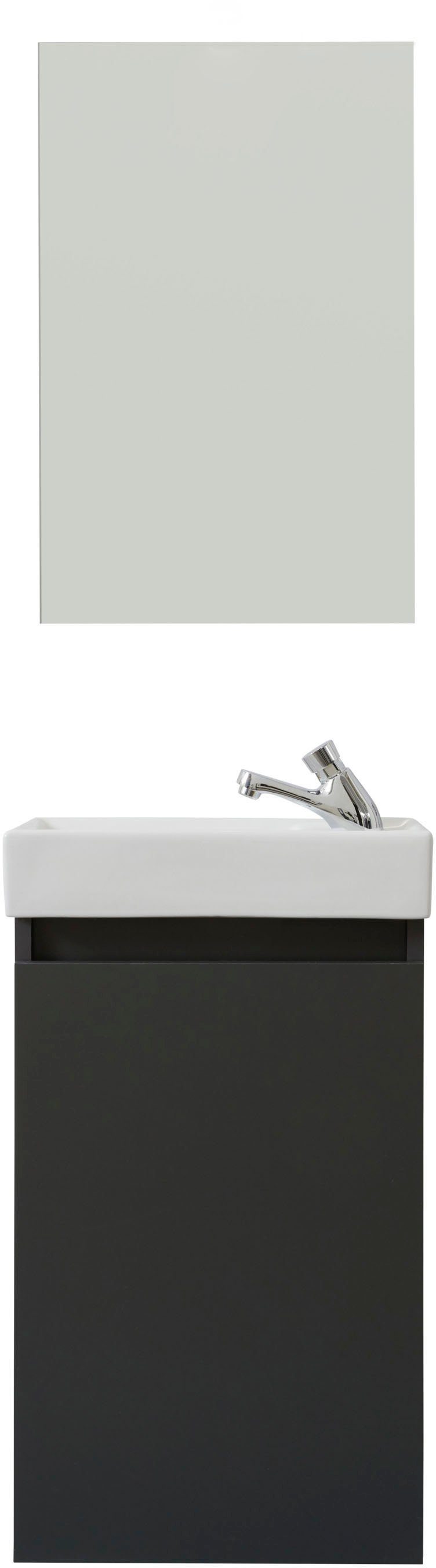 welltime Badmöbel-Set Oslo 2-teilig, Badezimmerschrank Gäste-WC günstig online kaufen