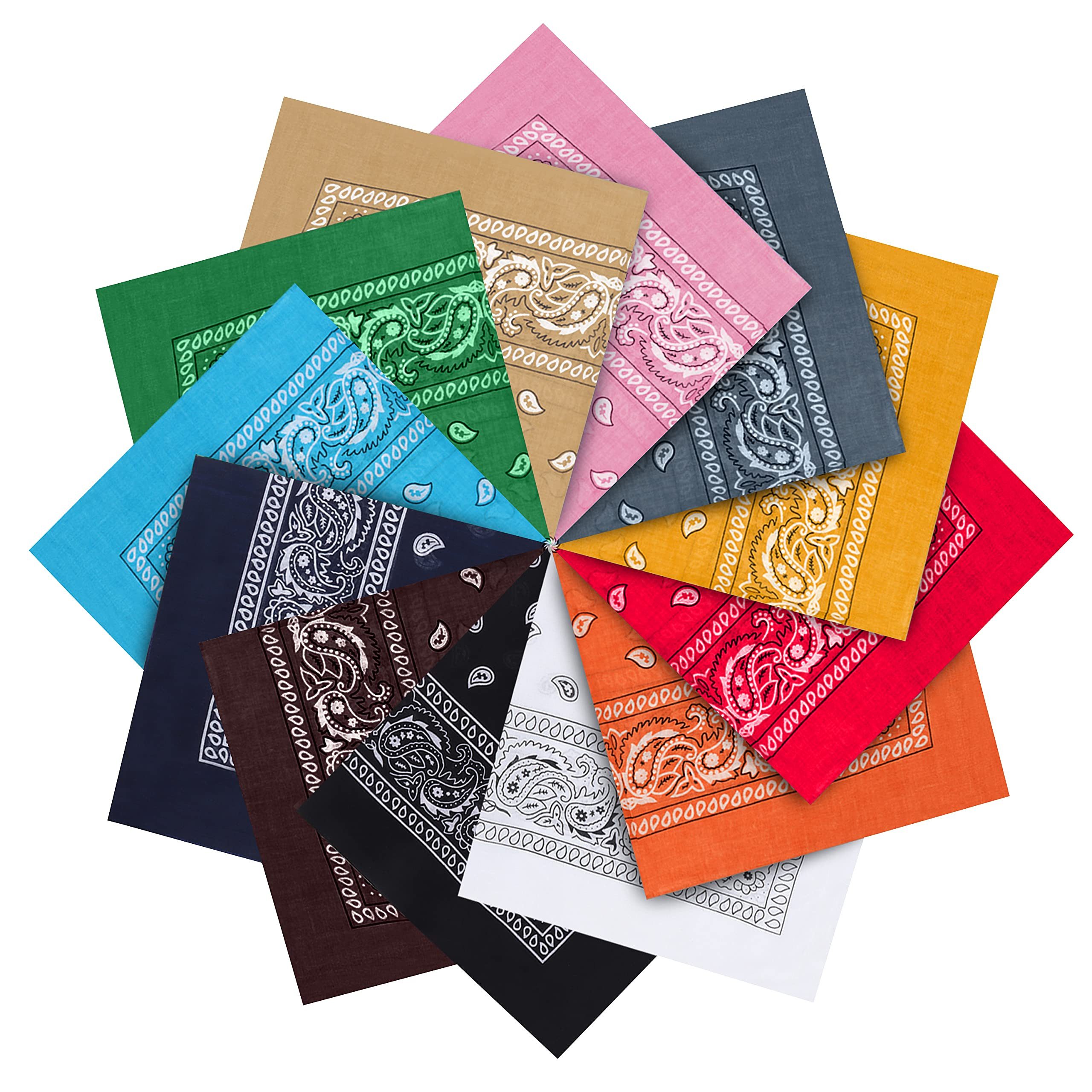 Kurtzy Multifunktionstuch 12er Set Halstücher - günstig online kaufen