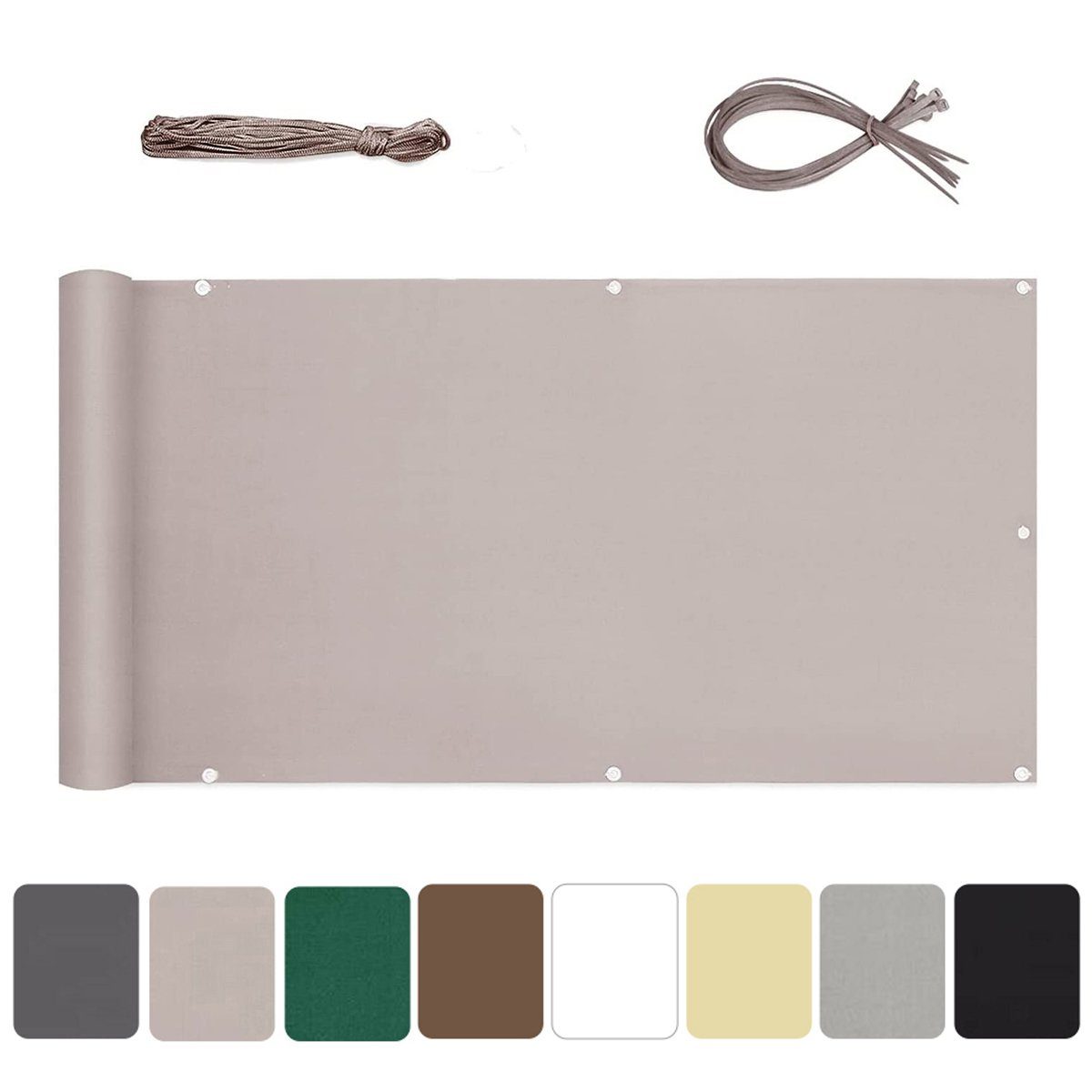 Sekey Balkonsichtschutz Polyester Balkonbespannungen Sichtschutz Garten Zau günstig online kaufen