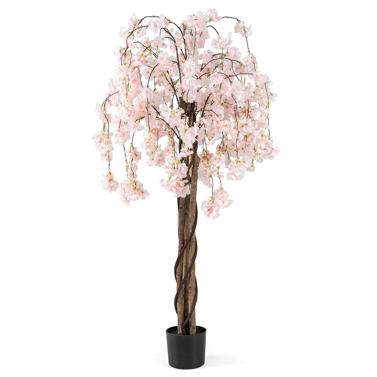 Kunstbaum Kirschblütenbaum, COSTWAY, Höhe 163 cm, günstig online kaufen