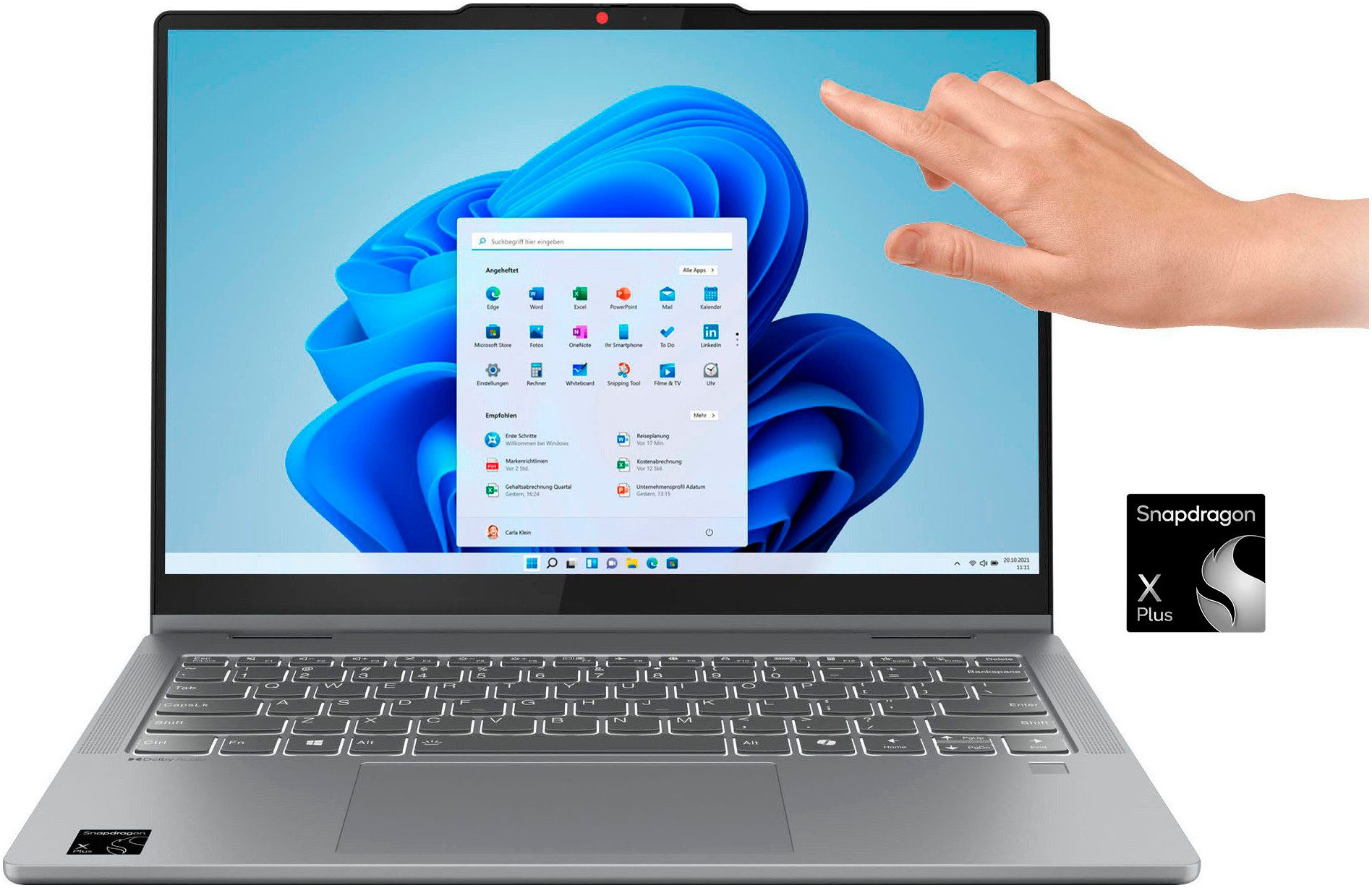 Lenovo IdeaPad 5 2-in-1 14Q8X9 Convertible Notebook (35,6 cm/14 Zoll, Snapdragon X Plus X1P-42-100, Adreno, 16 GB, 1000 GB SSD)