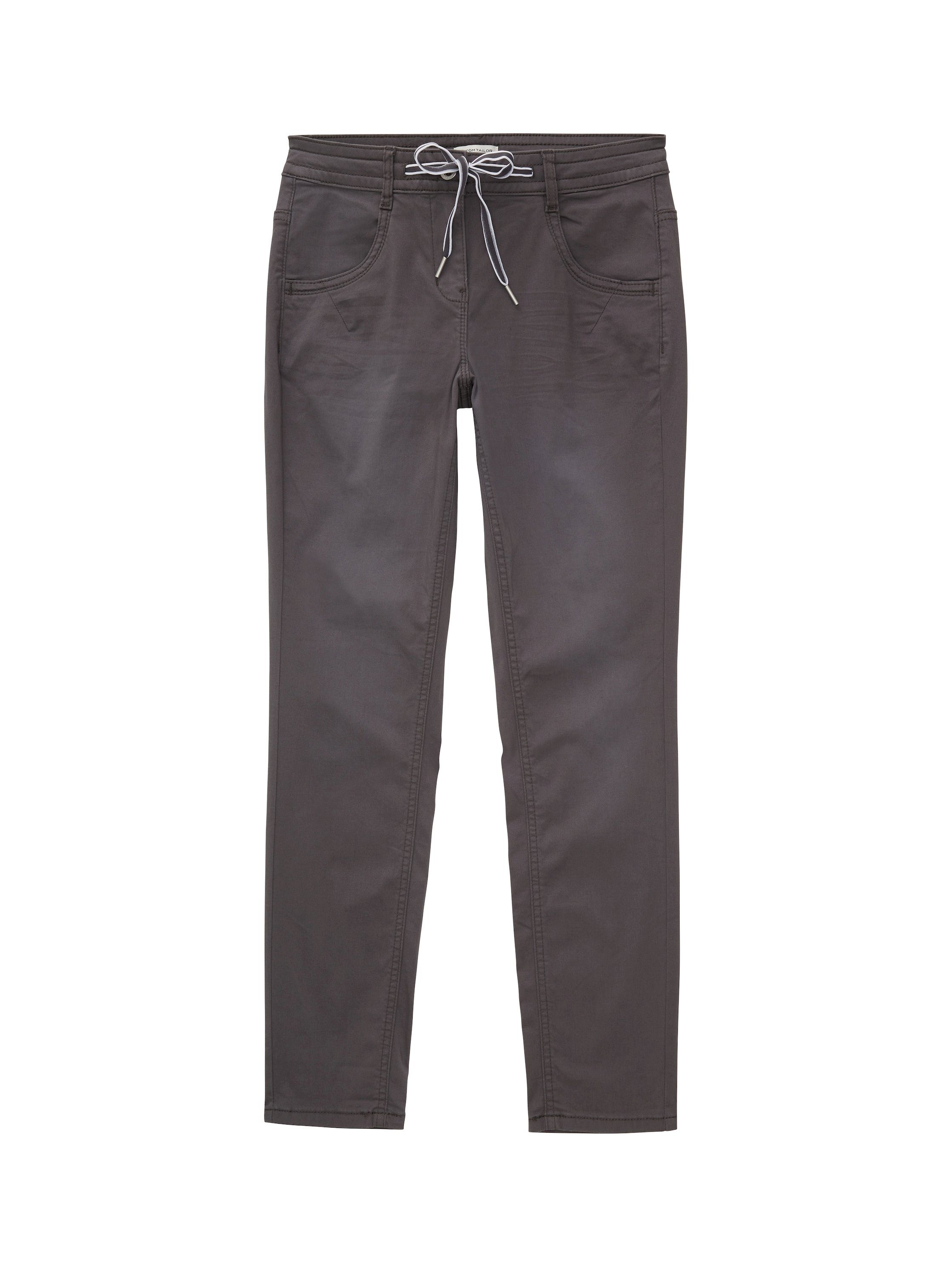 TOM TAILOR 7/8-Hose Bindeband grey Bündchen mit am mineral dark