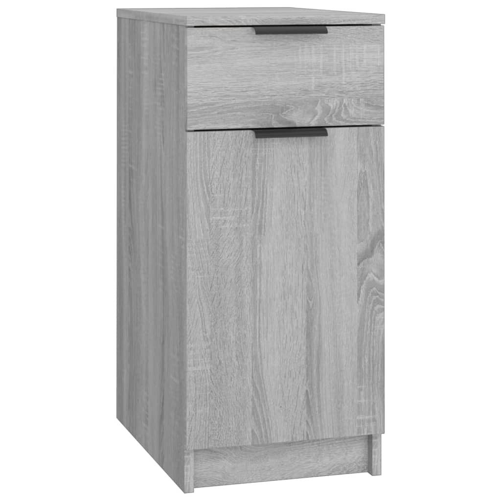 vidaXL Aktenschrank Schreibtischschrank Grau Sonoma 33,5x50x75 cm Holzwerkstoff