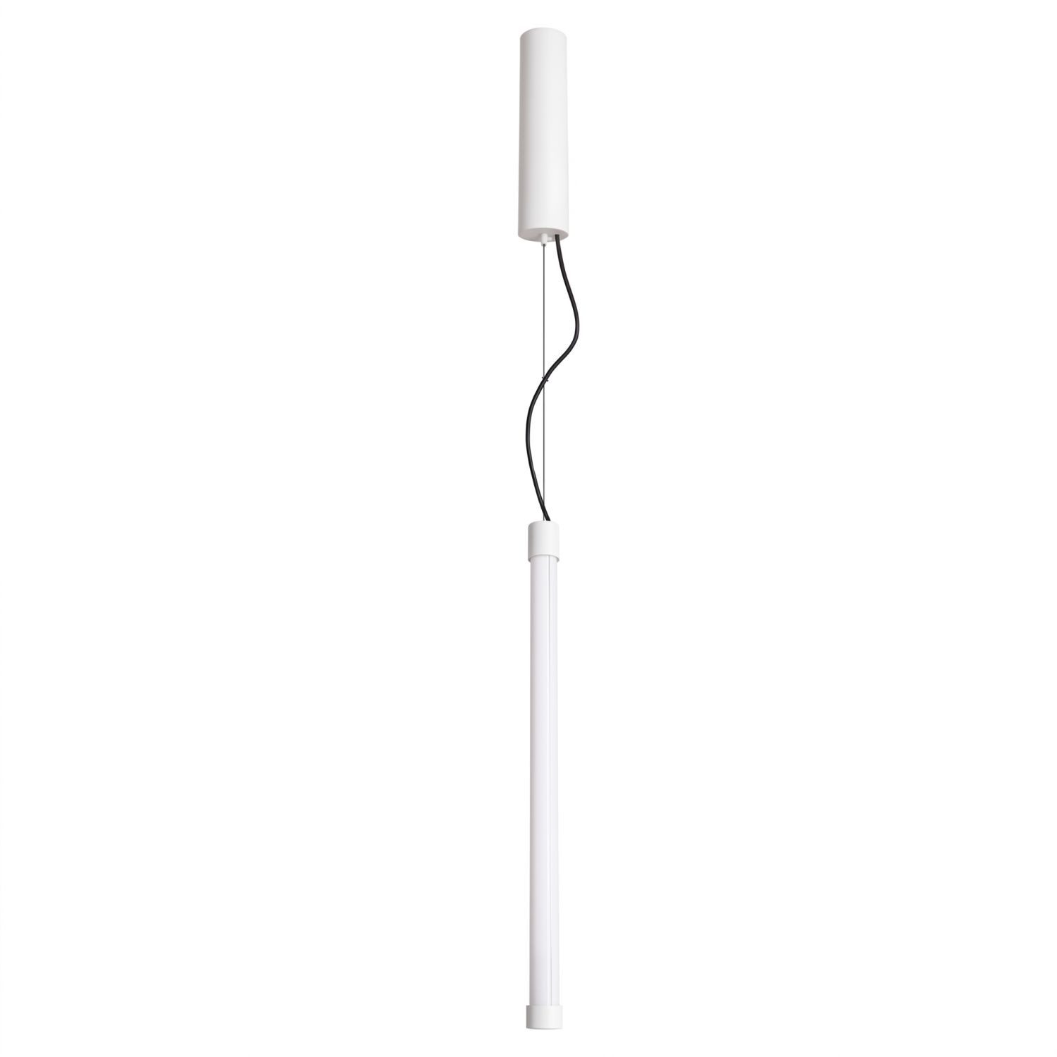Licht-Erlebnisse Pendelleuchte ORSAY, LED fest integriert, Warmweiß, LED Metall dimmbar 3000 K 1719 lm Ø 3 cm H: max. 200 cm Weiß rund