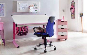 Amstyle Drehstuhl SPM1.357 (Schreibtischstuhl TERNI Blau für Kinder ab 6 Jahre), Kinderdrehstuhl Jugendstuhl höhenverstellbar 60 kg