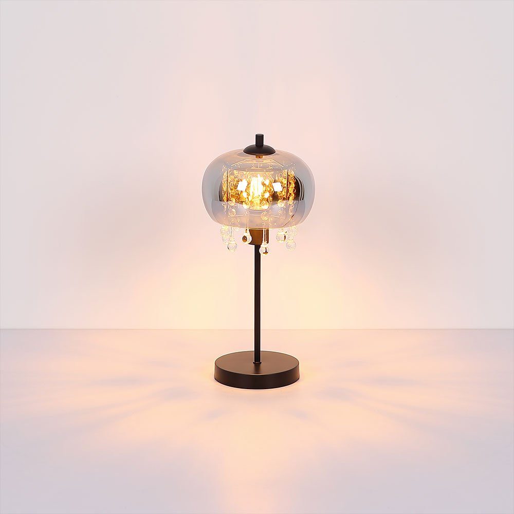 Tischlampe Metall Wohnzimmerlampe Schreibtischlampe Beistelllampe LED Tischleuchte, etc-shop