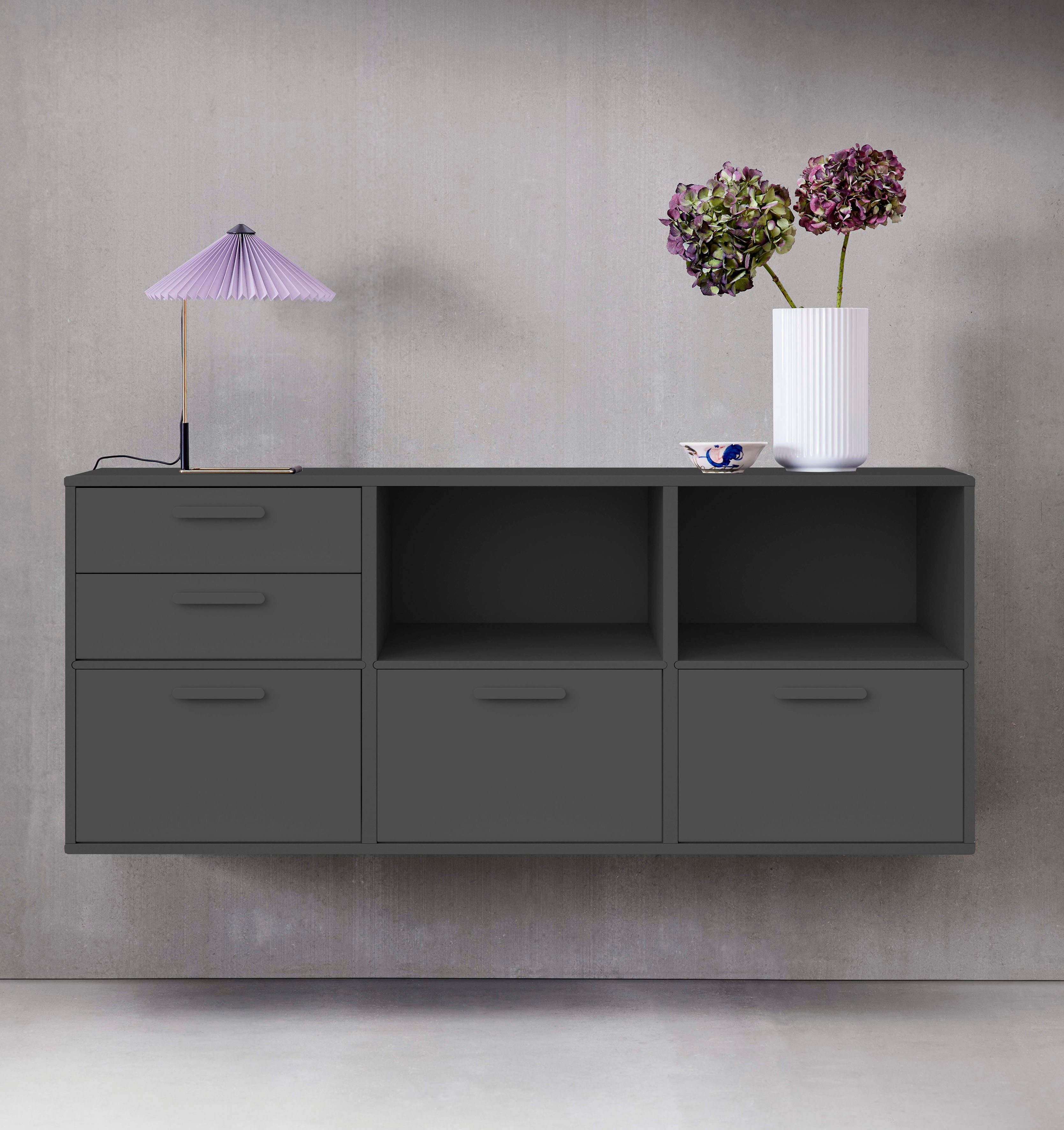 Hammel Furniture für by die 004 Schwarz rechts (1 005, Keep Modul Schranktür Türanschlag als 030 003, Hammel Module und Ergänzung St)