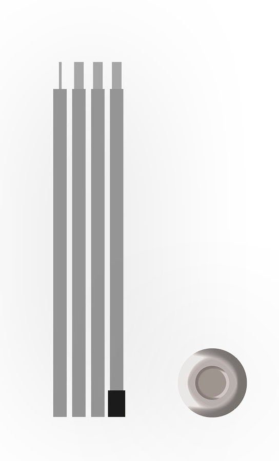 Zeltstange Bent Steel pole