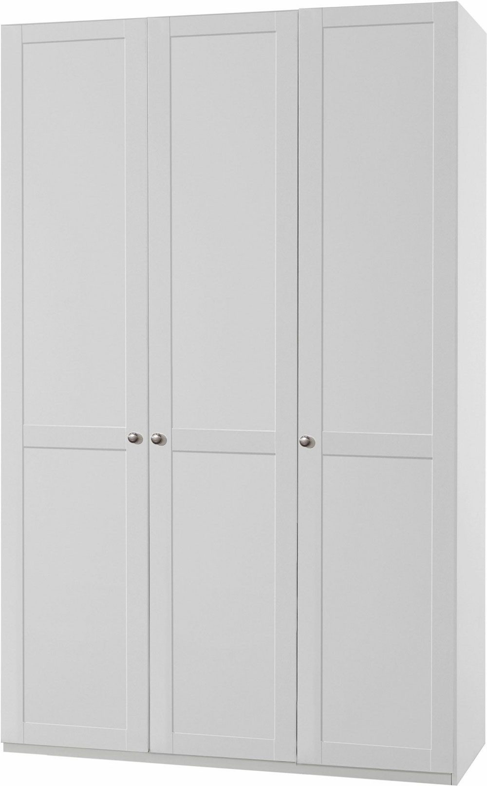Wimex Kleiderschrank Level (mit Türen, mit Kleiderstangen, mit Einlegeböden, 1-St., moderne Optik, 3-türig) weiß 135cm 3-türig