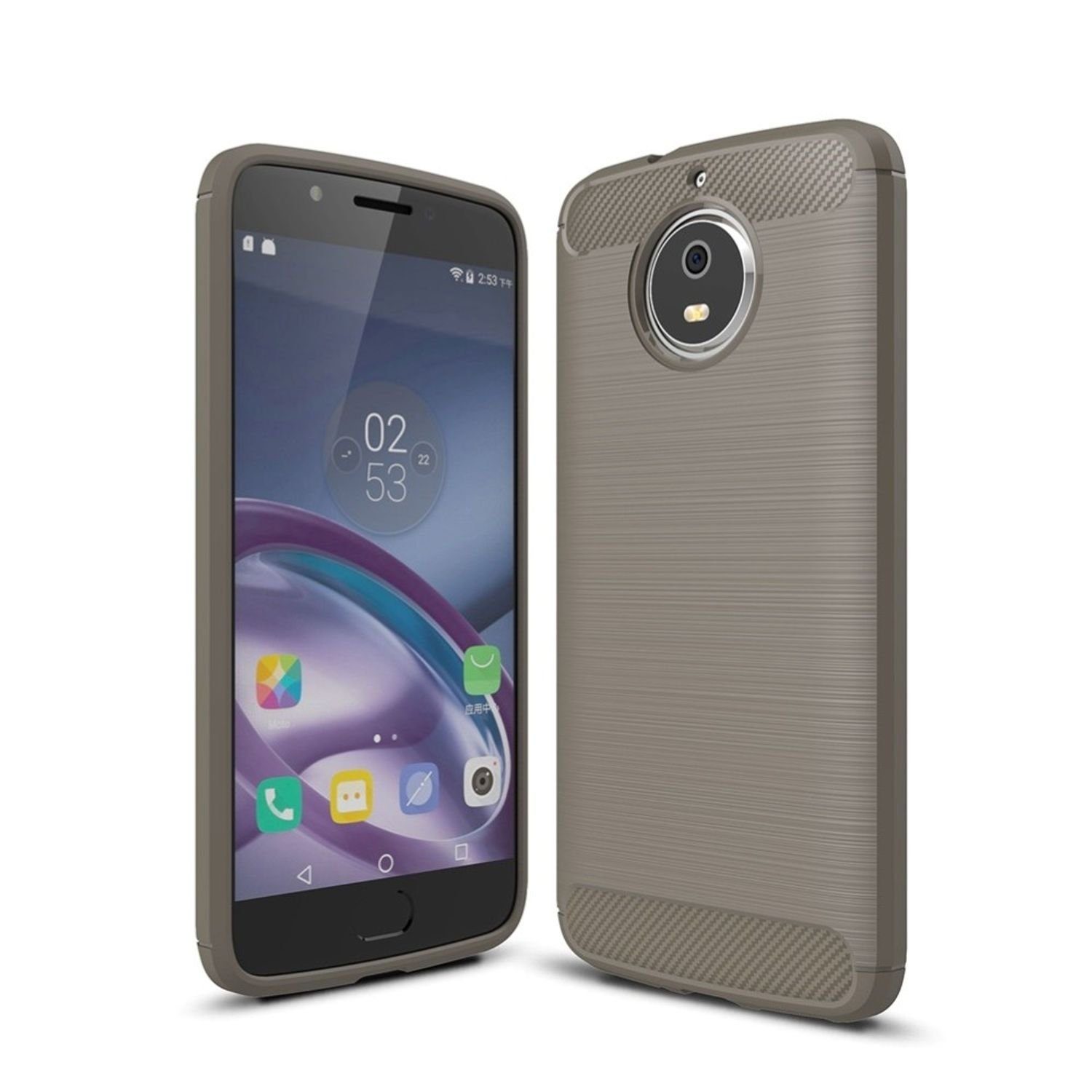 König Design Handyhülle Motorola Moto G5S, Motorola Moto G5S Handyhülle  Carbon Optik Backcover Grau online kaufen | OTTO