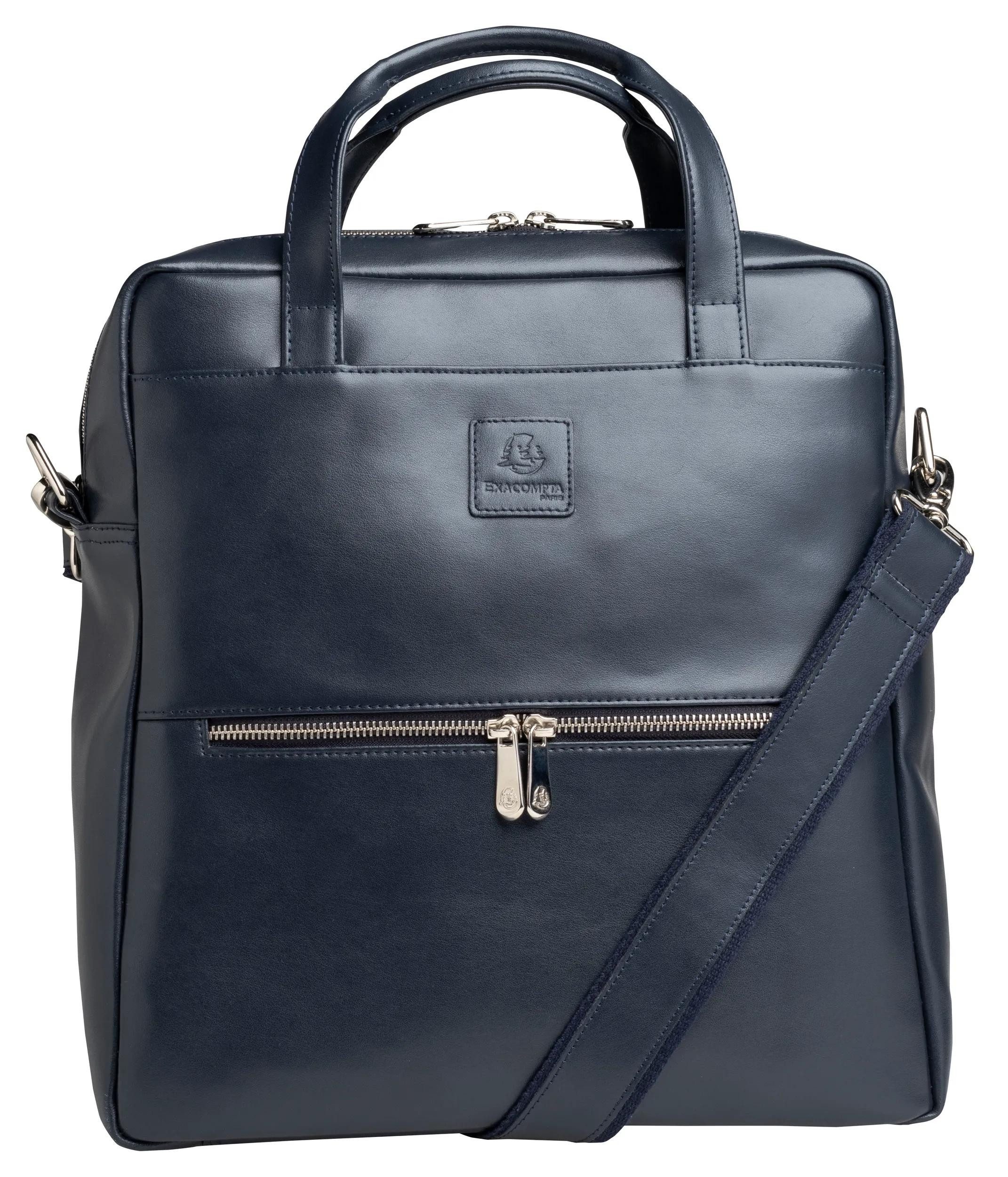 EXACOMPTA Cityrucksack Laptoprucksack Lady Exactive, Leder, 33x35x16 cm - Marineblau - 17237E, Rucksack