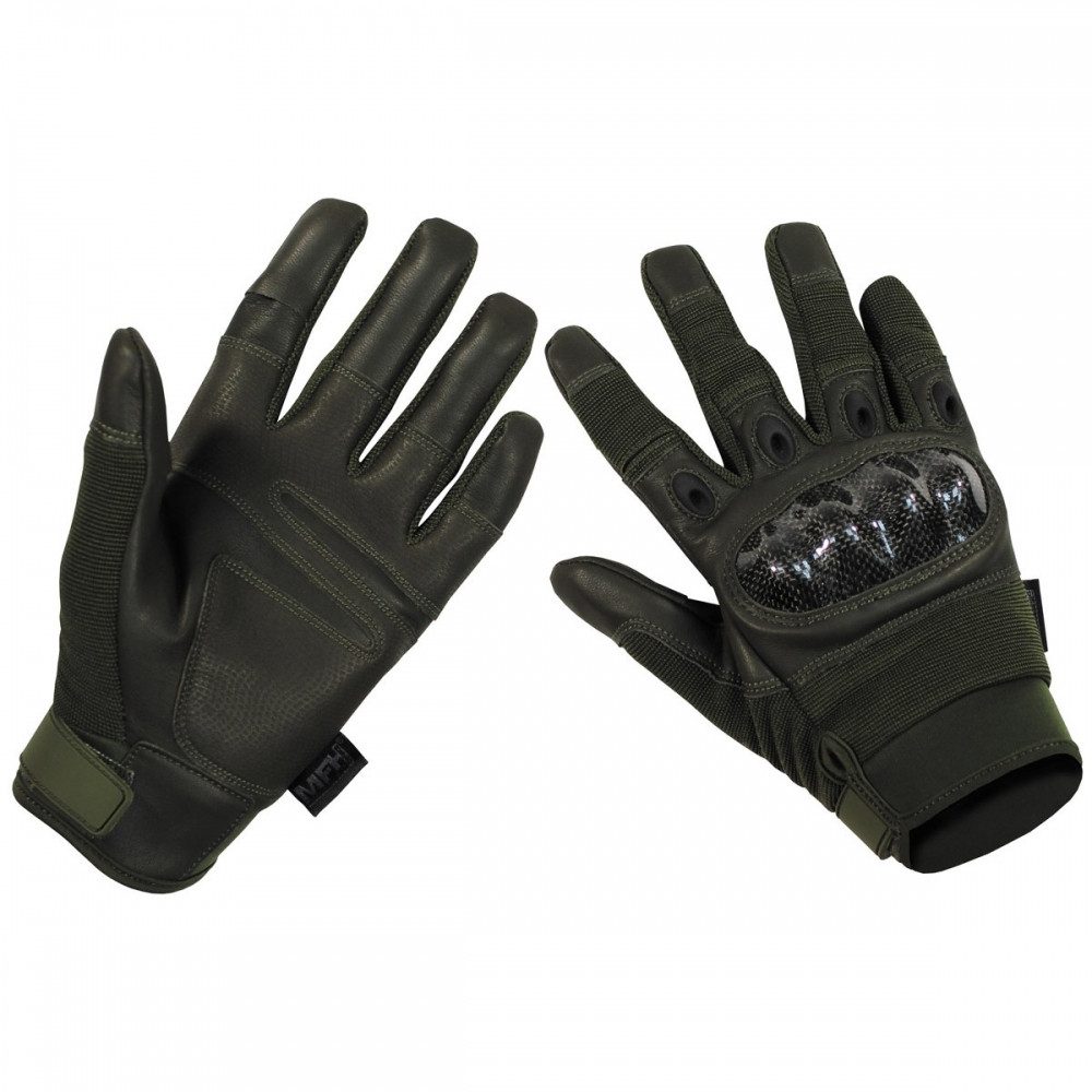 MFHHighDefence Multisporthandschuhe MFH High Defence Tactical Handschuhe "Mission" (Tactical Handschuhe, exzellenter Halt auf nassen Oberflächen) atmungsaktiv, schnell trocknend & strapazierfähig