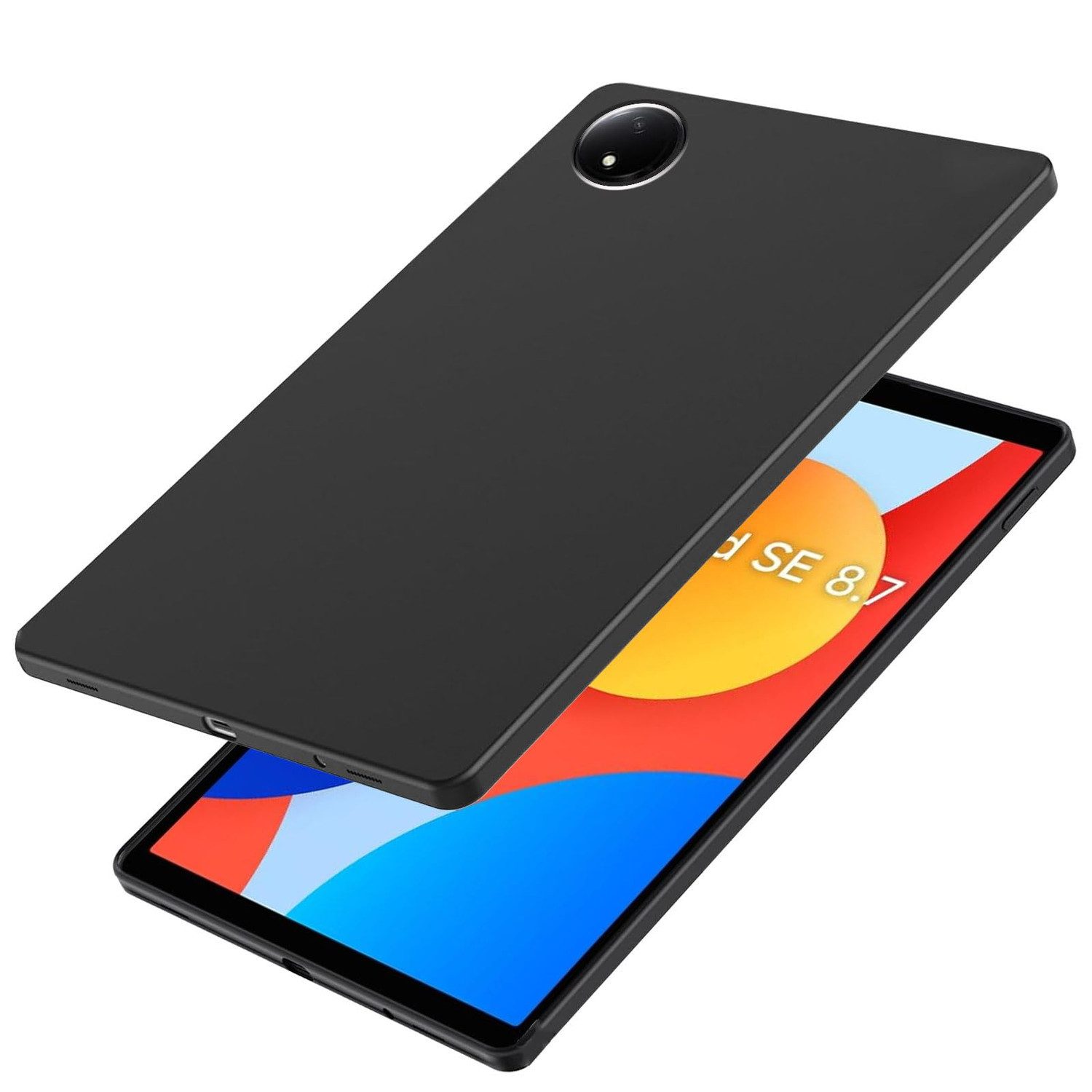 Wigento Tablet-Hülle Für Xiaomi Redmi Pad SE 8.7 Tablet Tasche Hülle TPU Silikon Schwarz, Ultraschlanke TPU - Tablet - Hülle