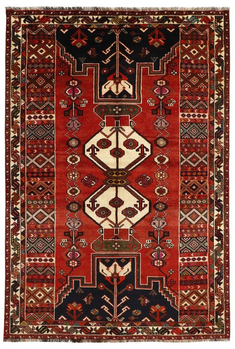 Höhe: Shiraz rechteckig, Orientteppich Perserteppich, 157x235 mm / Trading, 10 Nain Orientteppich Handgeknüpfter