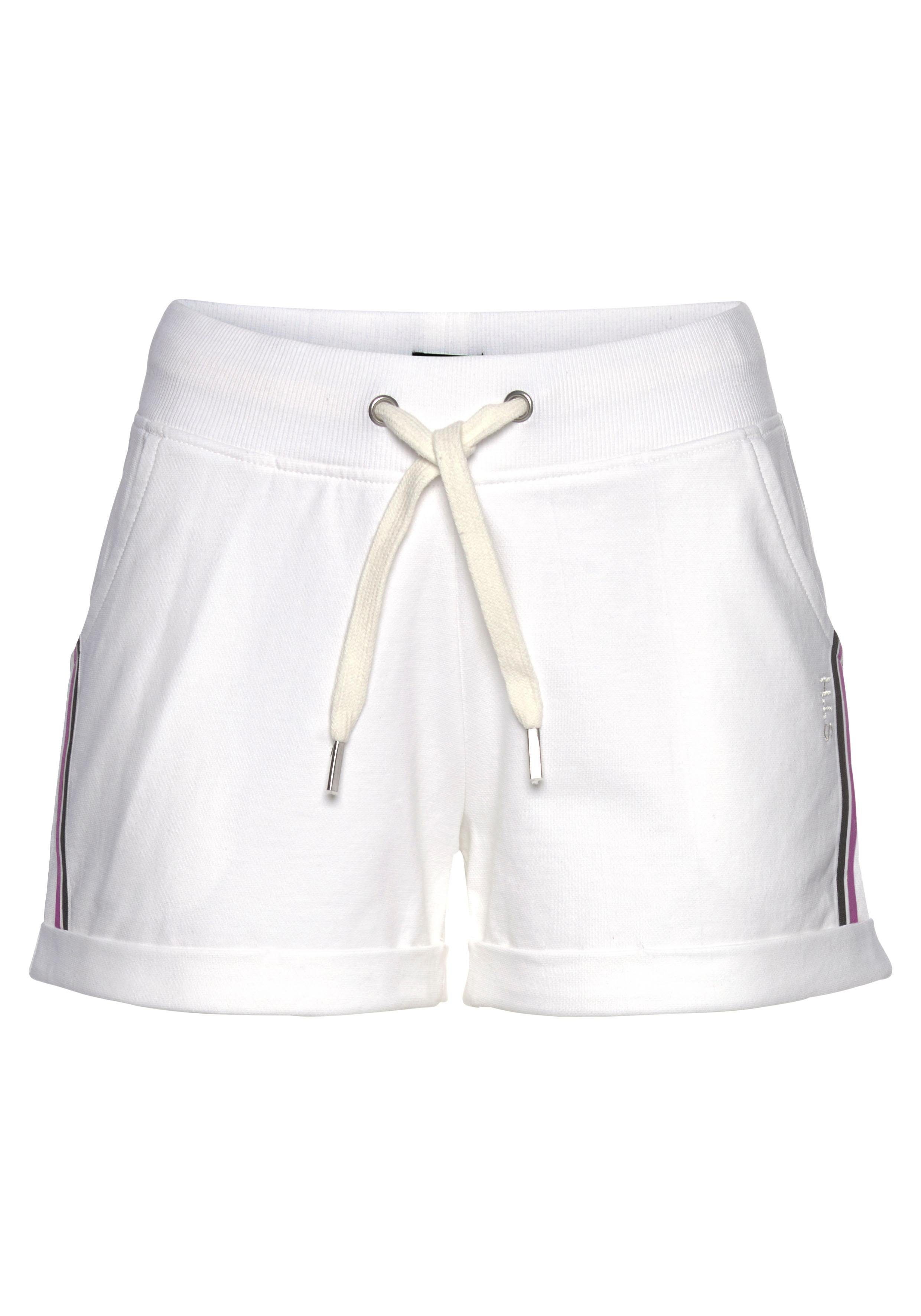 seitlichen Strandshorts Tapestreifen H.I.S mit weiß