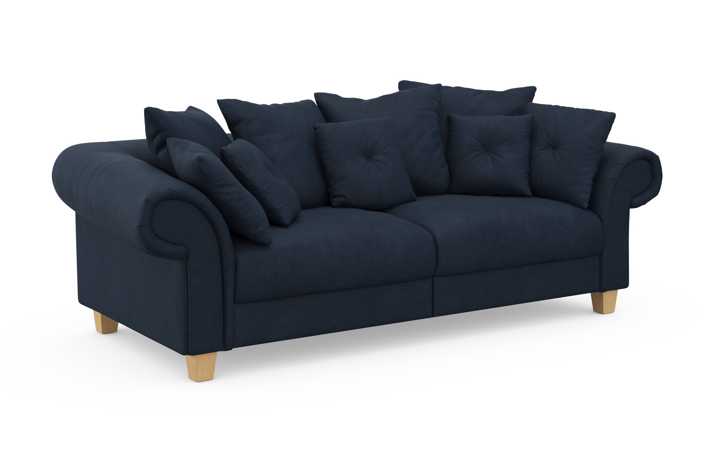 Home affaire Big-Sofa Queenie Megasofa, Design, 2 zeitlosem mit weichem und Sitzkomfort Kissen viele Teile, kuschelige
