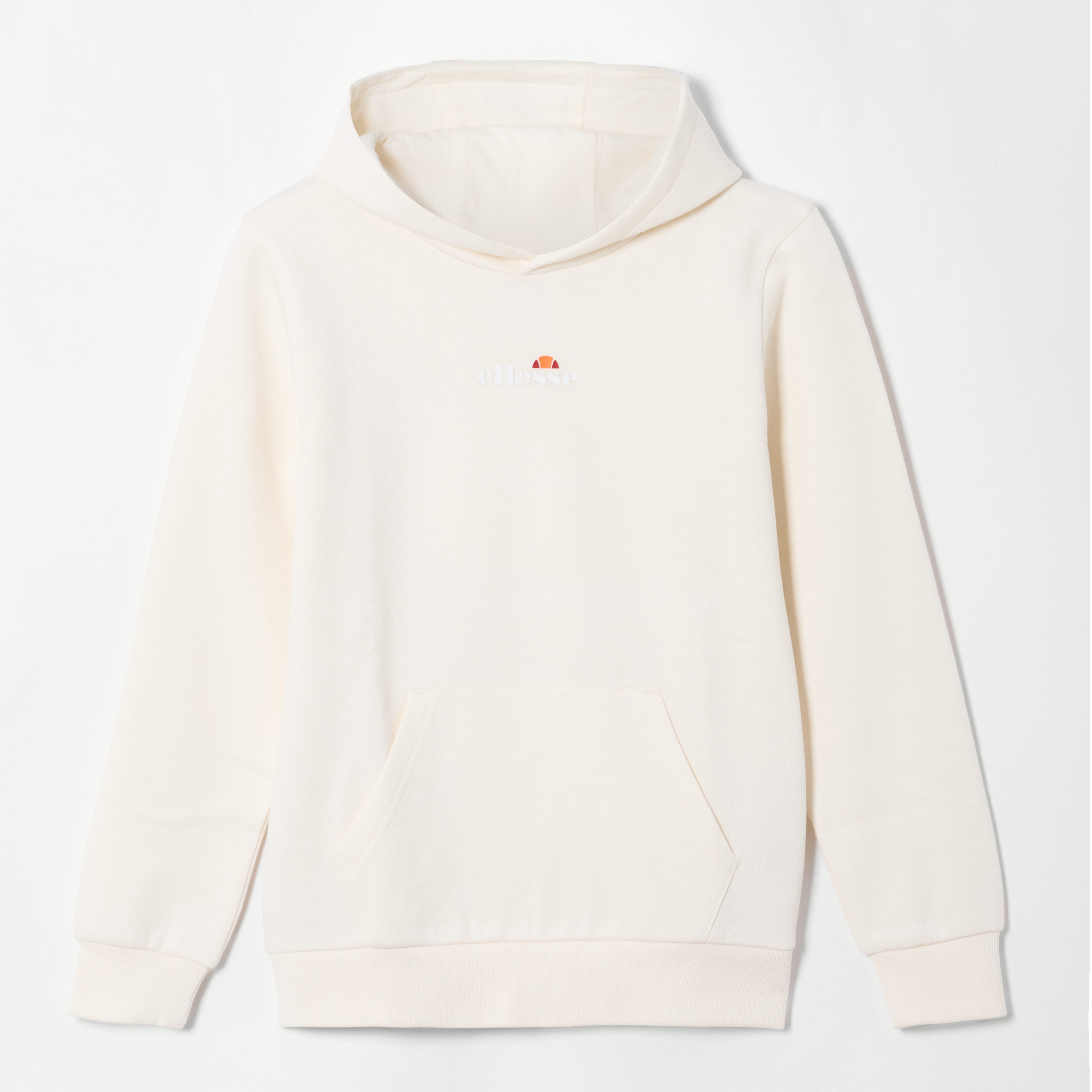Ellesse Kapuzensweatshirt mit Baumwolle und Polyester, Langarm-Ausführung, gerader Abschluss