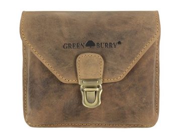 Greenburry Gürteltasche Vintage, Leder Bauchtasche, Bikertasche, braun