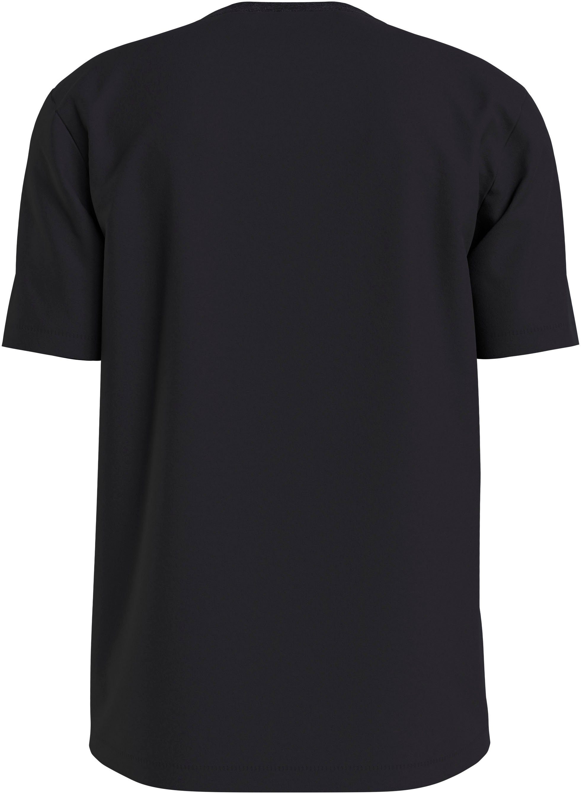 großem Calvin mit Logodruck Klein MONOLOGO T-Shirt Ck Jeans SEASONAL TEE Black