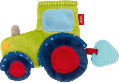 Sigikid Schmusetuch PlayQ, START Knistertuch Traktor, mit Beißfläche