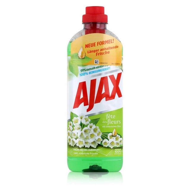 AJAX Ajax Allzweckreiniger Frühlingsblume 1 Liter – Bodenreiniger (1er Pack Allzweckreiniger