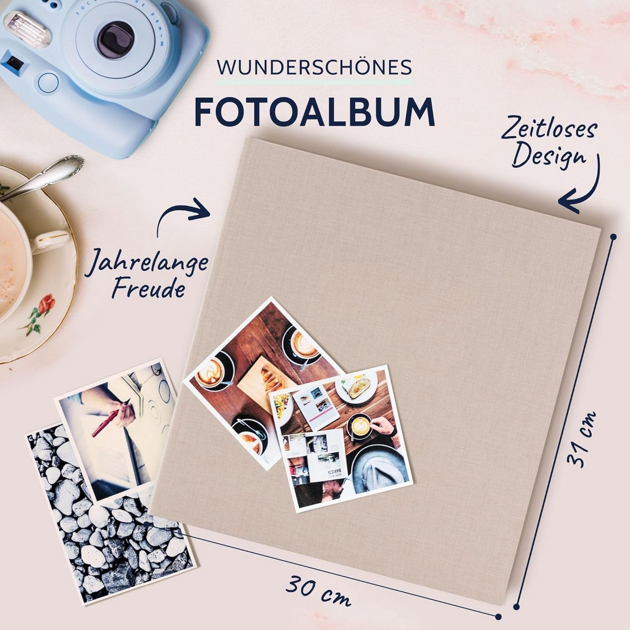Goldbuch Fotoalbum GOLDBUCH Fotoalbum Summertime 100 weiße Seiten mit Trennblättern 30x31