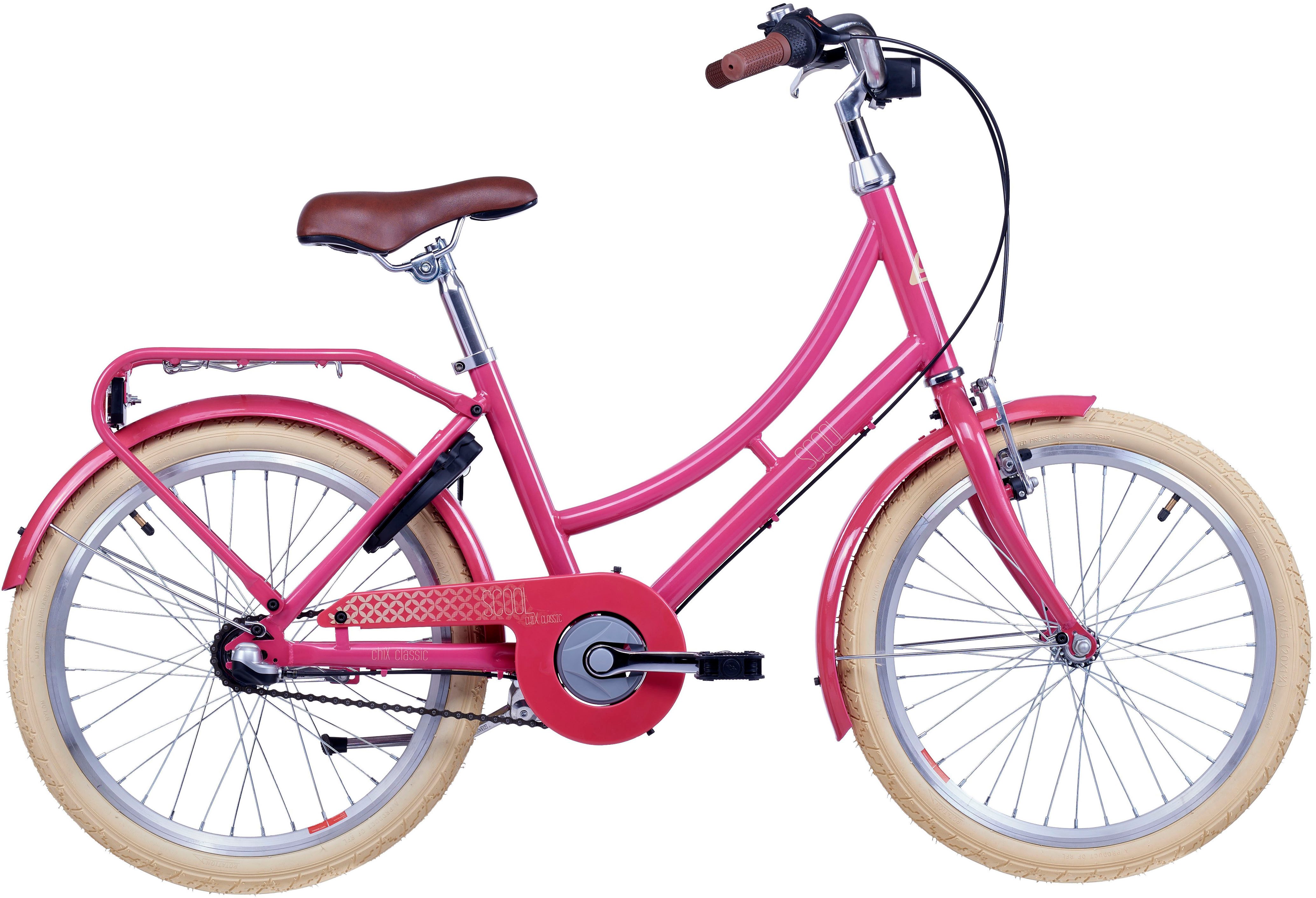 S’COOL Kinderfahrrad S'COOL chiX classic, 3 Gang Shimano, Nabenschaltung