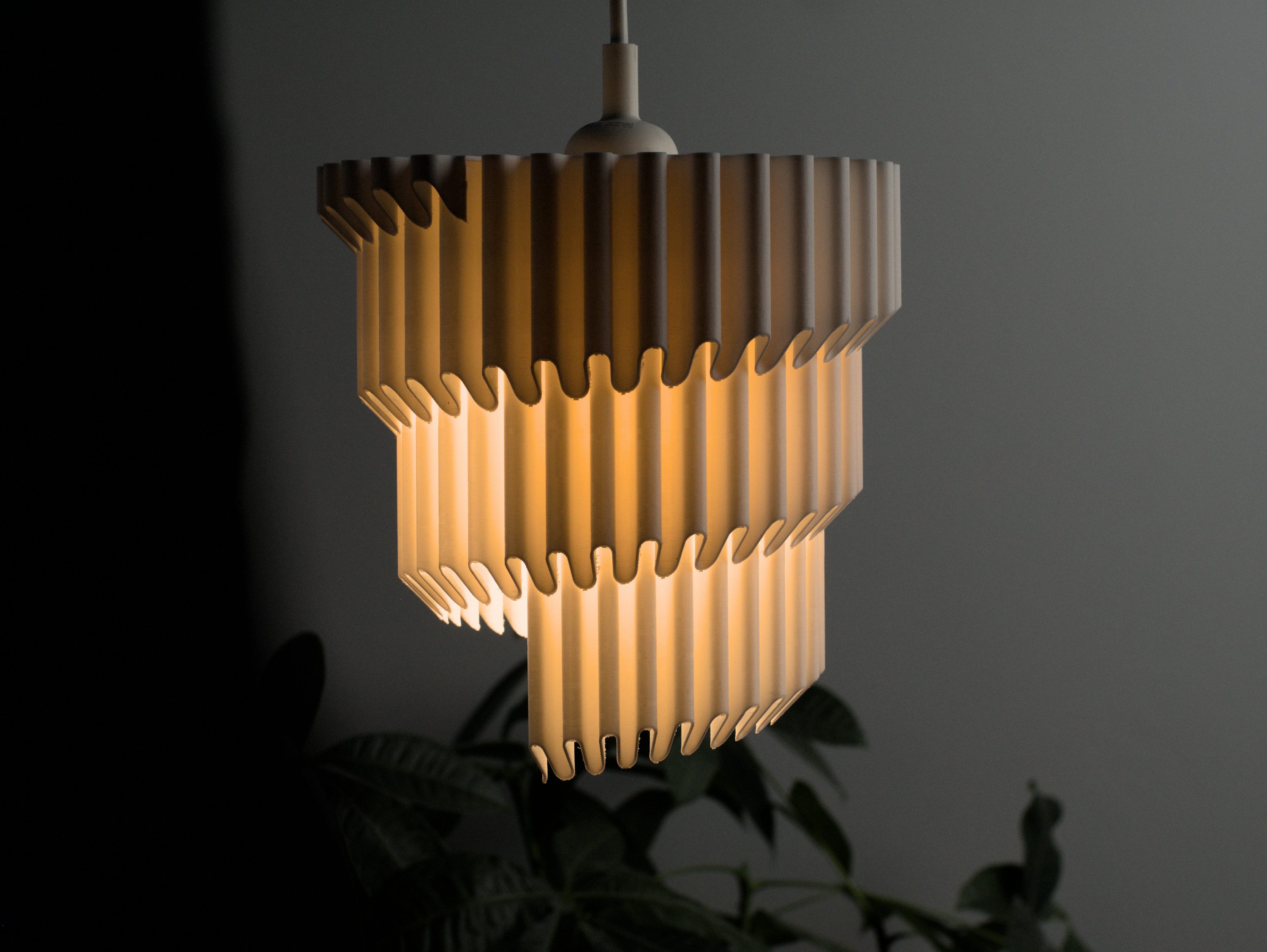 Roomberry Lampenschirm Ripple Lampenschirm - LED Pendelleuchte - für E27 La günstig online kaufen