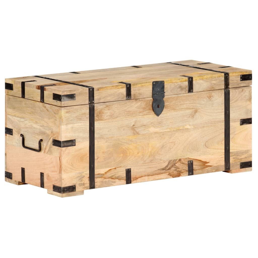 vidaXL Aufbewahrungsbox Truhe 90x40x40 cm Massivholz. € 177,99