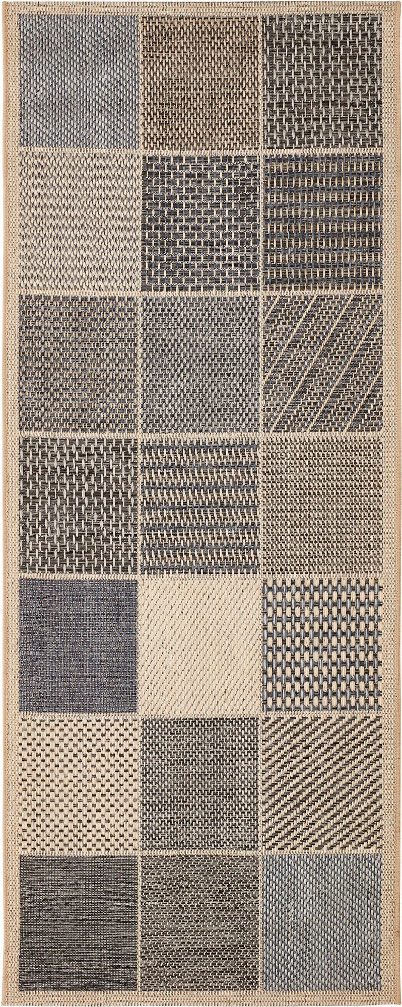 Andiamo Teppich "Clyde 2" rechteckig 5 mm Höhe Flachgewebe, Patchwork Desig günstig online kaufen