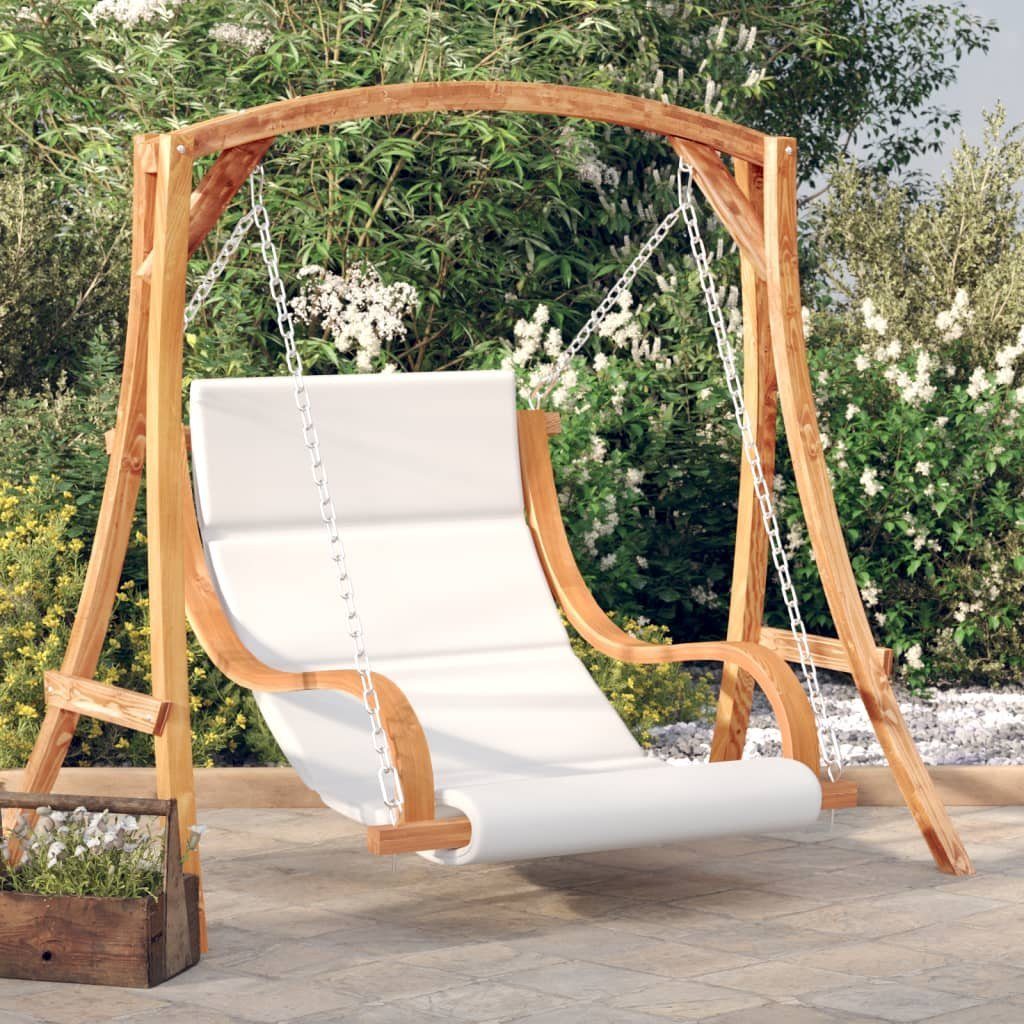 vidaXL Hollywoodschaukel Hollywoodschaukel mit Auflage Massivholz